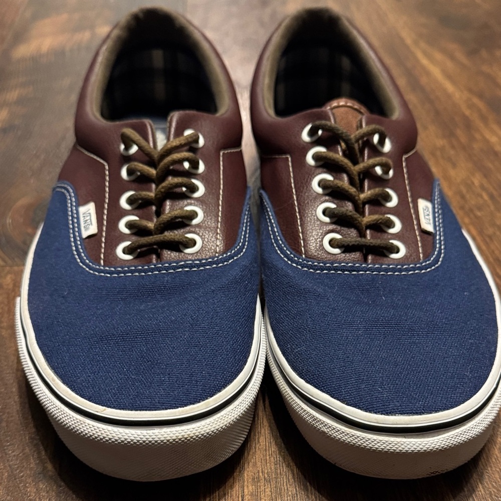 Vans Blue and Brown Sneakers